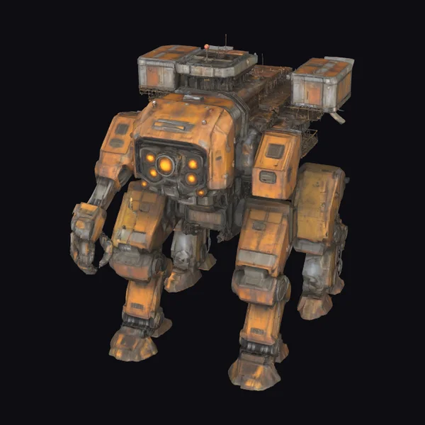 Rusty Industrial Mech Robot