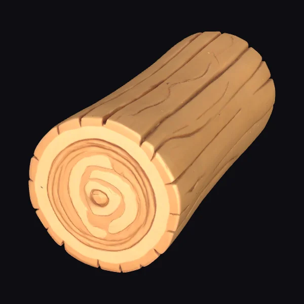 Wooden Log Segment