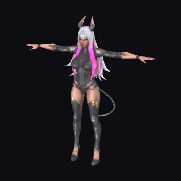 Female Dark Knight Assassin