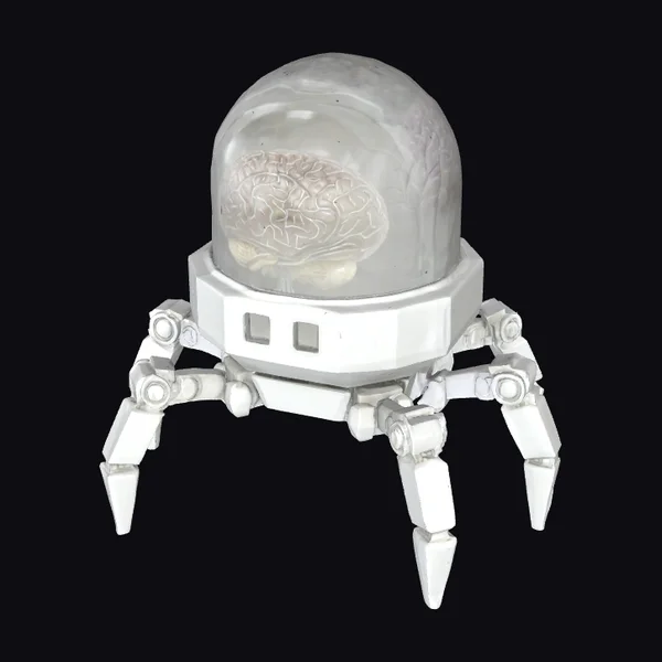 Cybernetic Brain Spider Robot