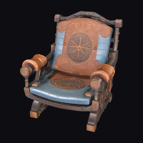 Ornate Wooden Armchair