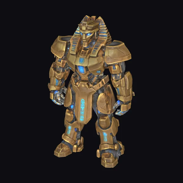 Golden Pharaoh Robot