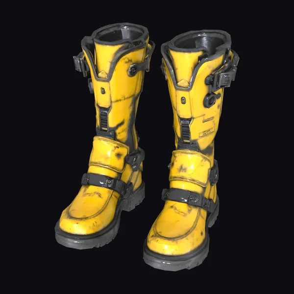 Yellow Cyberpunk Boots