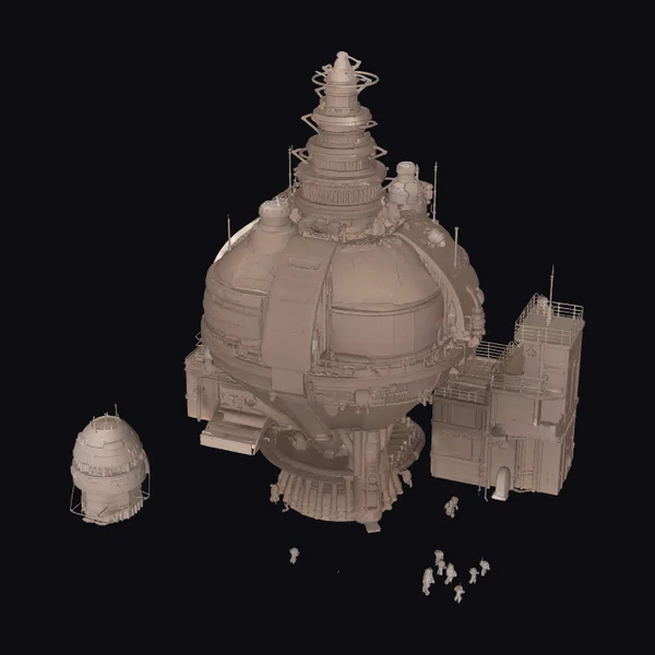 Steampunk City Dome Structure