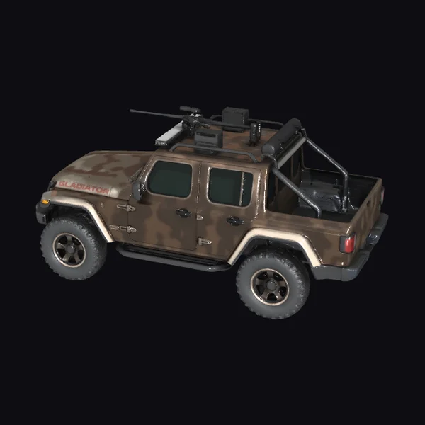 Dark Brown Camo Jeep