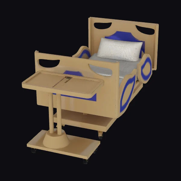 Hospital Bed with Tray
