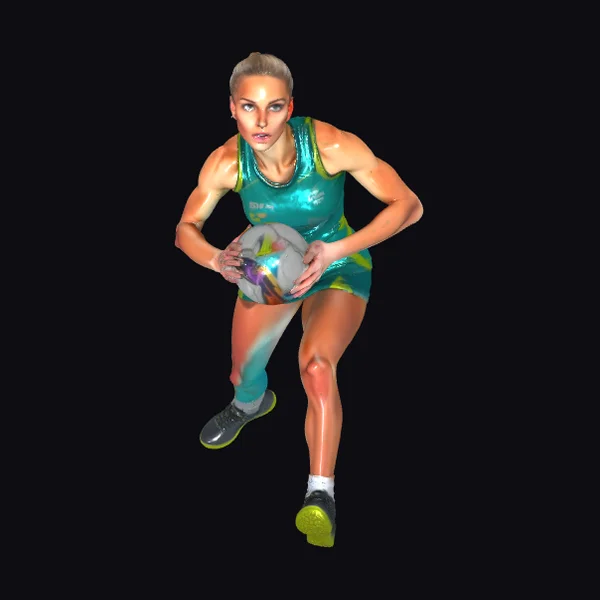 Female Netball Athlete
