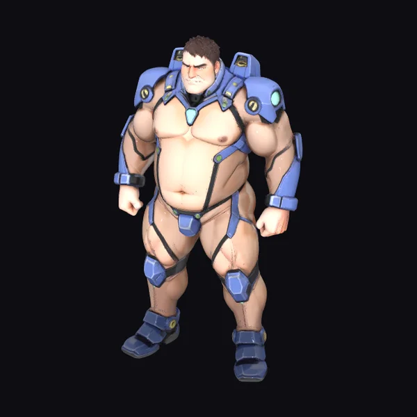 Muscular Power Armor Suit