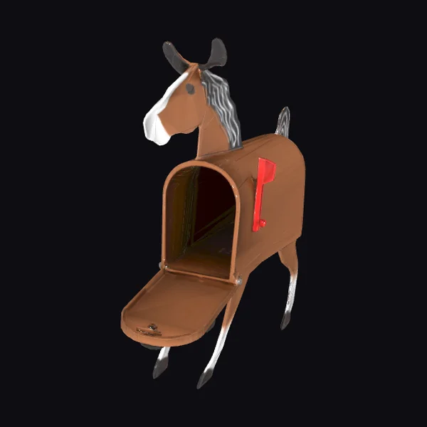 Horse Shaped Mailbox