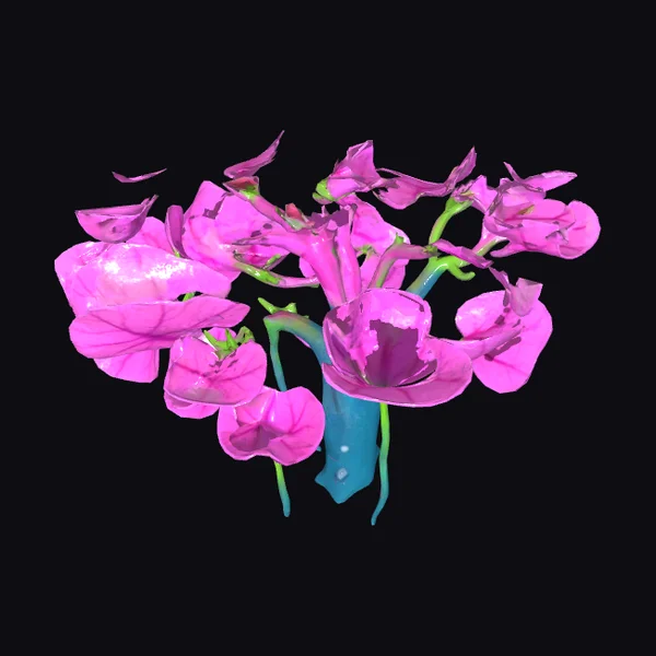 Glowing Pink Alien Tree