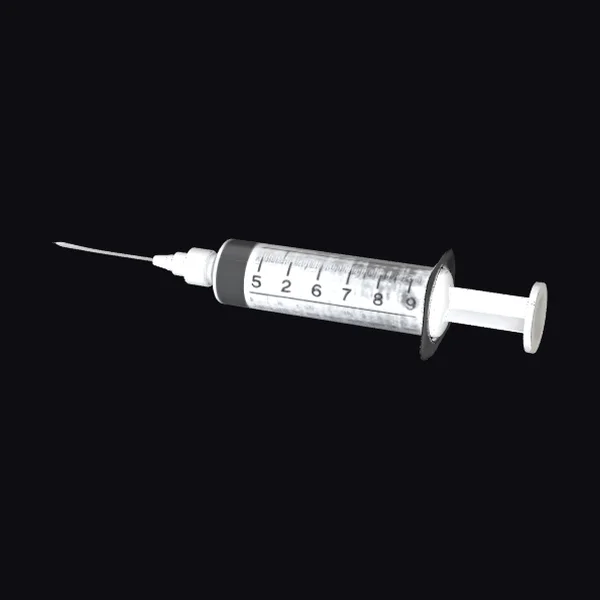 Syringe on White Background