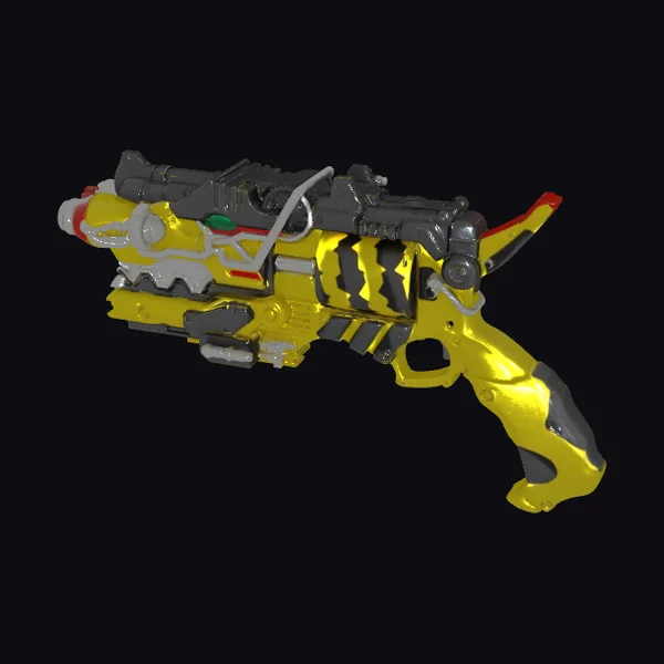 Yellow Sci-Fi Blaster Gun