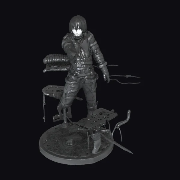 Cyberpunk Character Statue