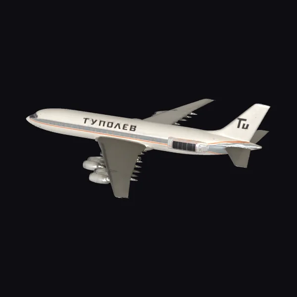 White Soviet Passenger Jet