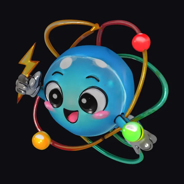 Smiling Electric Atom
