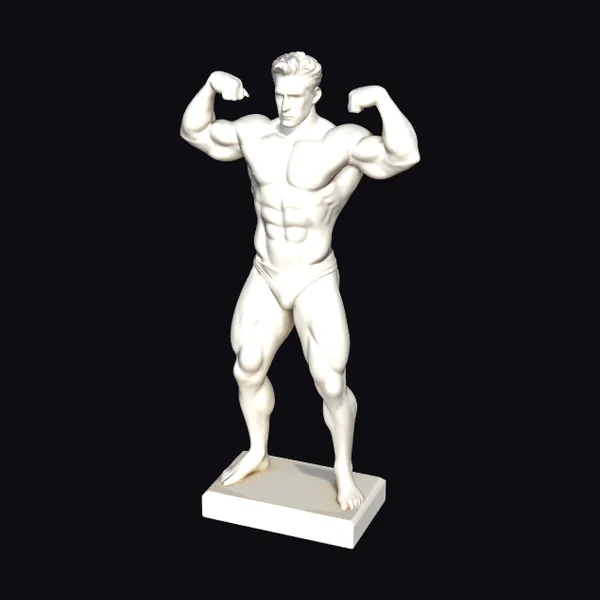 Marble Muscular Male Statue