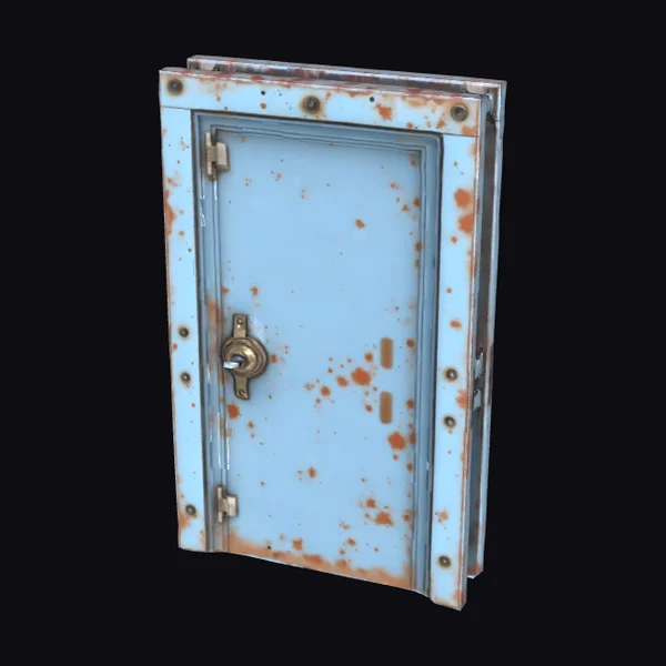 Rusty Industrial Bunker Door