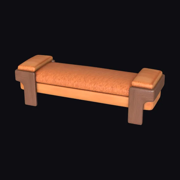 Rustic Leather Bench