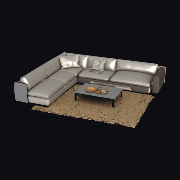 Modern L-Shape Sofa Interior