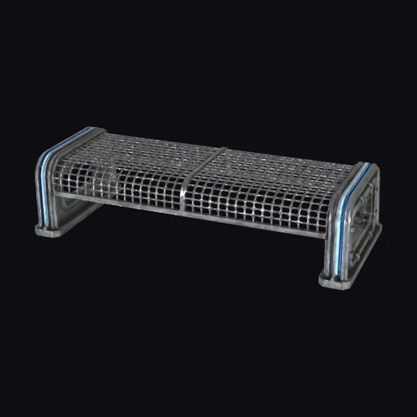 Metal Mesh Street Bench
