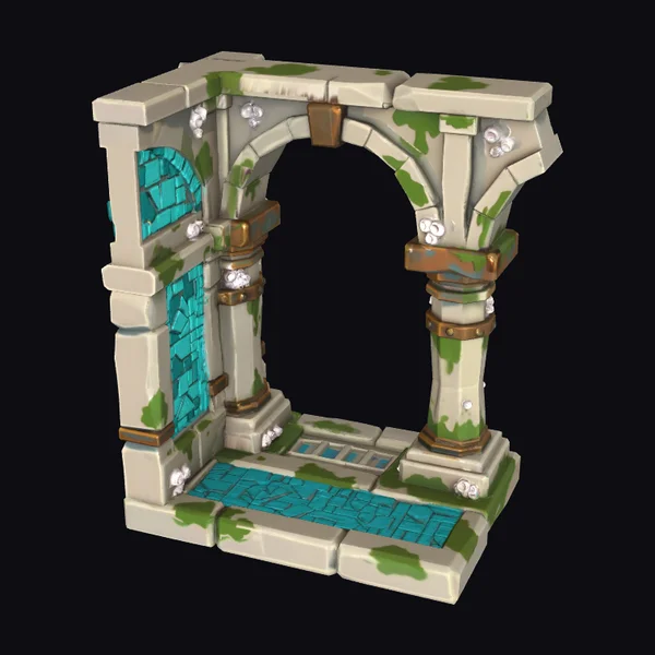 Ancient Underwater Temple Arch