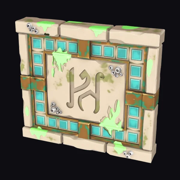 Ancient Underwater Temple Wall