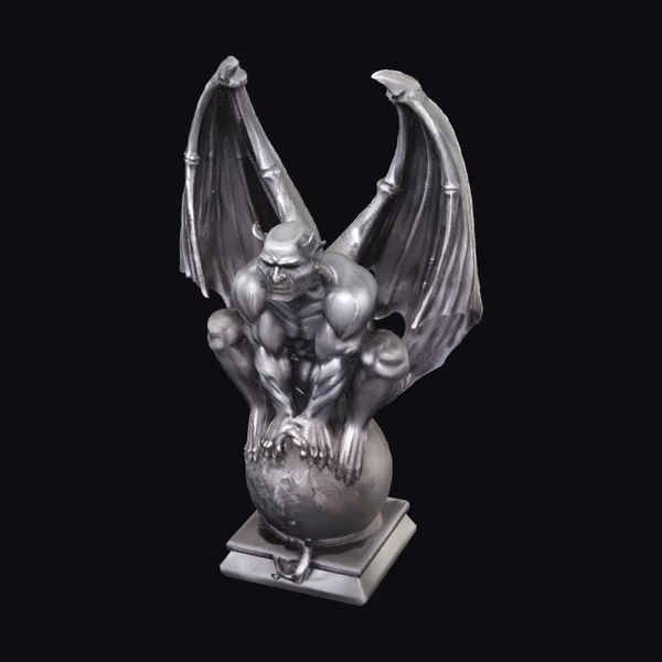 Winged Demon on Globe