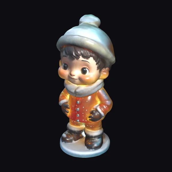 Translucent Glass Boy Figure