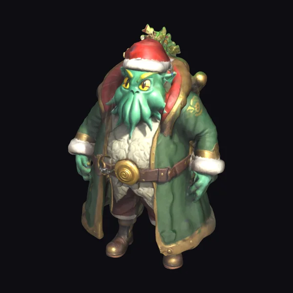 Green Santa Troll