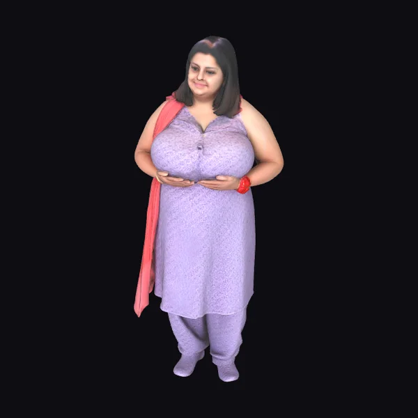 Woman in Purple Salwar