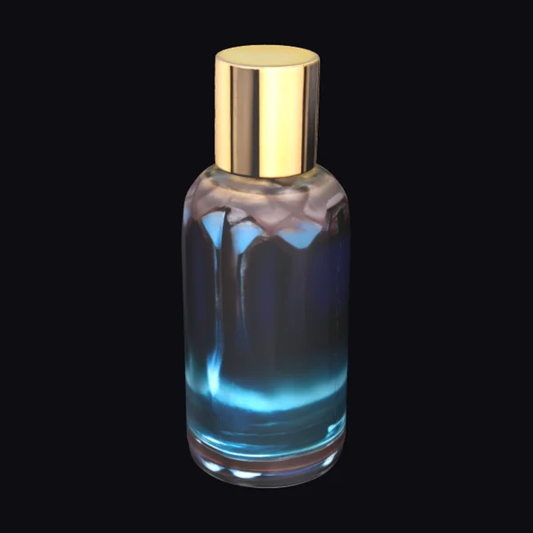 Glass Bottle with Liquid