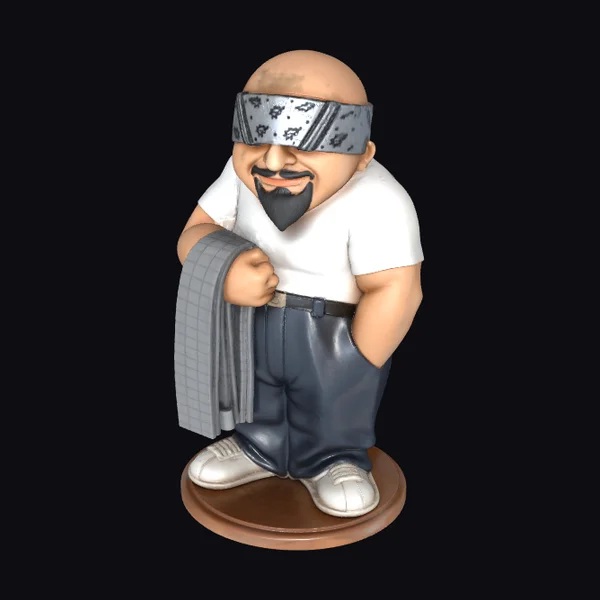 Bald Man with Bandana