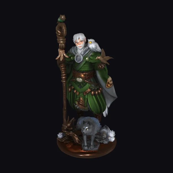 Elder Druid with Animals
