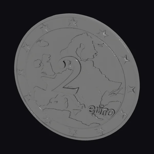 2 Euro Coin Face