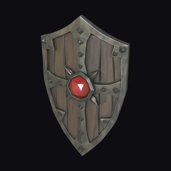Wooden Shield Emblem