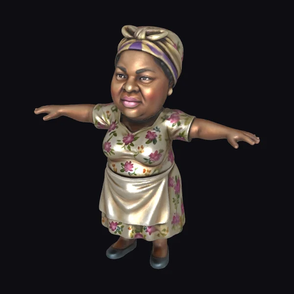 Floral Dressed Woman