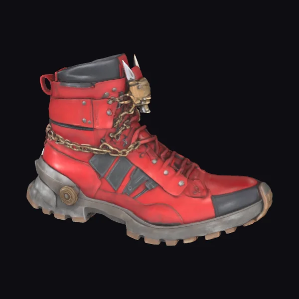 Steampunk Red Sneaker