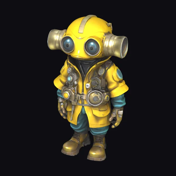 Steampunk Robot Explorer