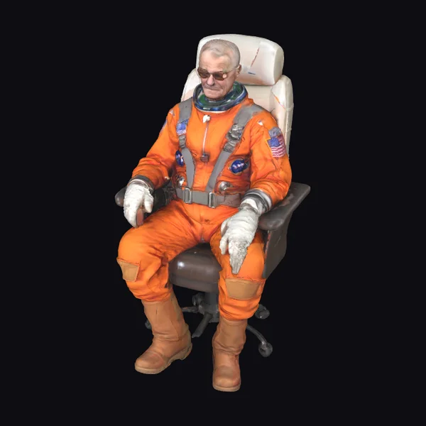 Astronaut in Office Chair