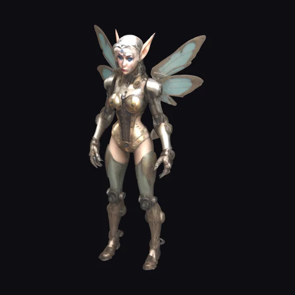 Steampunk Cyborg Elf