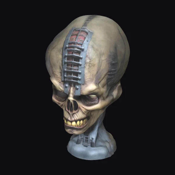 Cyborg Skull Bust