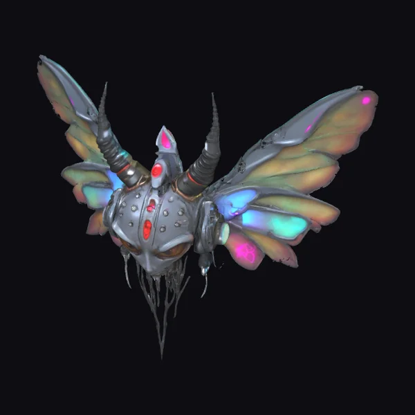 Cyberpunk Fairy Head