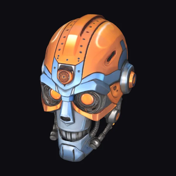 Cybernetic Robot Head