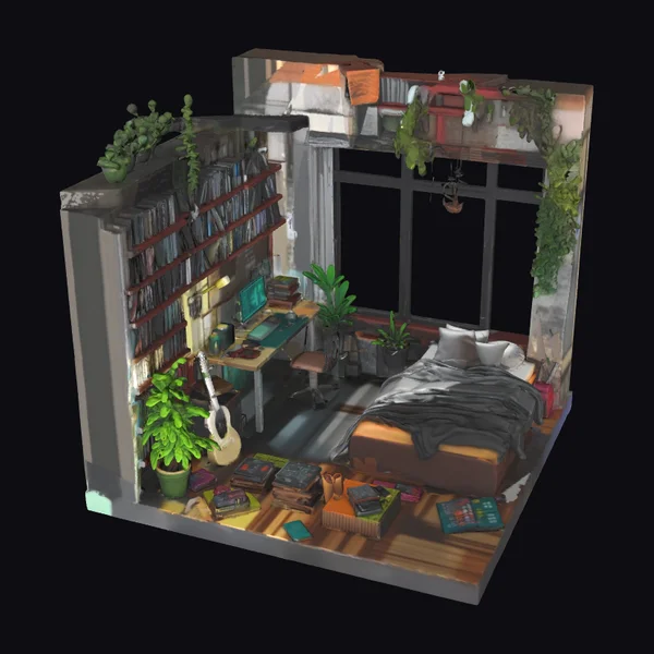 Cozy Book Nook Interior