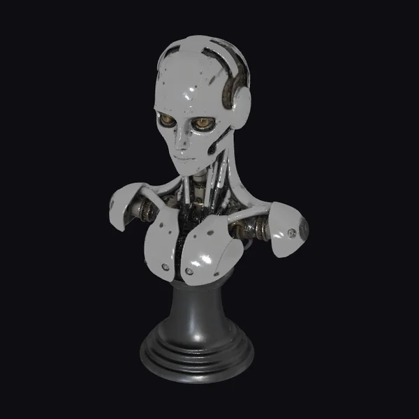Robotic Bust Sculpture