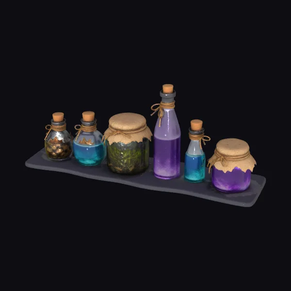 Mystical Potion Bottles