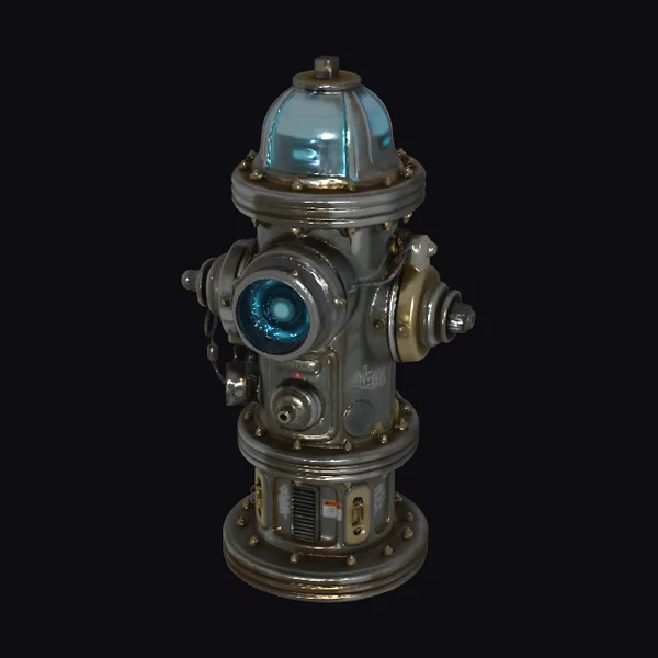 Cyberpunk Street Hydrant