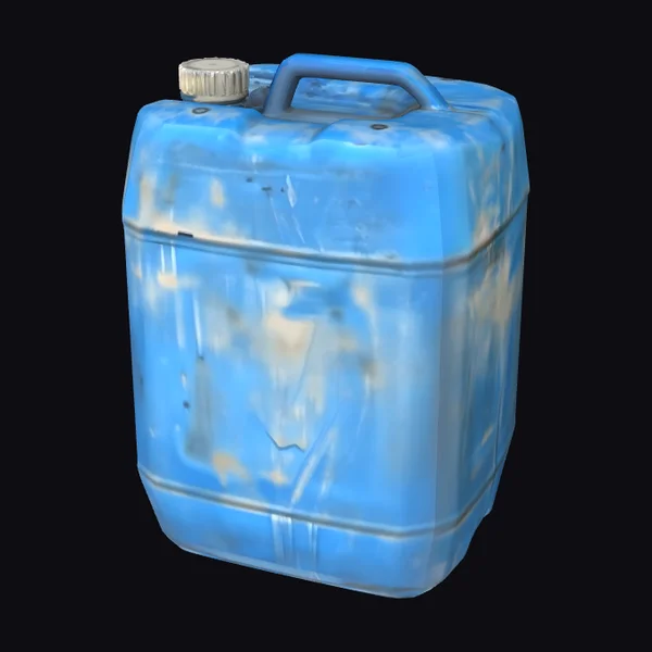 Dirty Blue Fuel Container