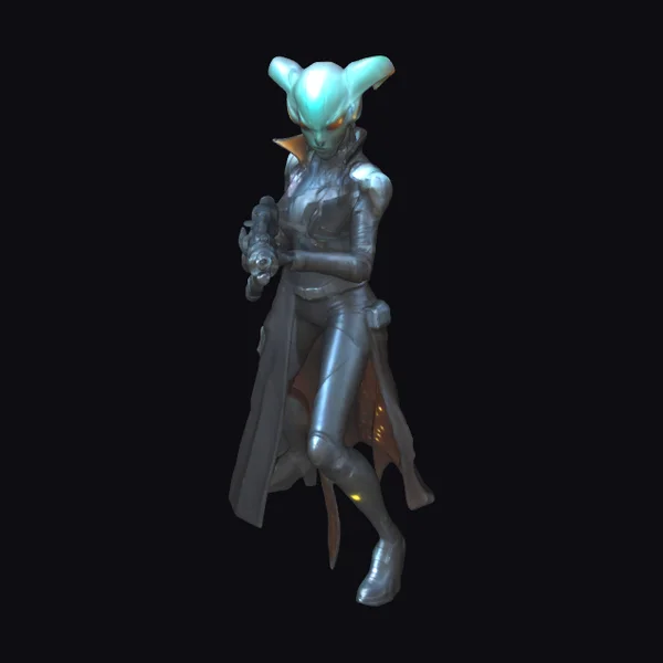 Alien Female Space Hunter