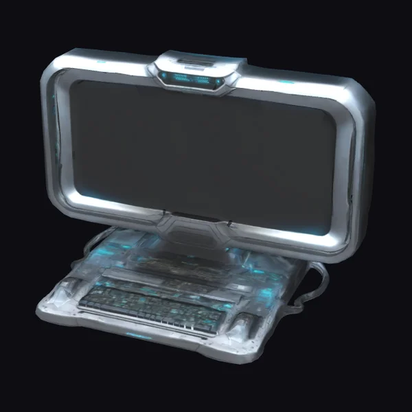 Futuristic Laptop Computer